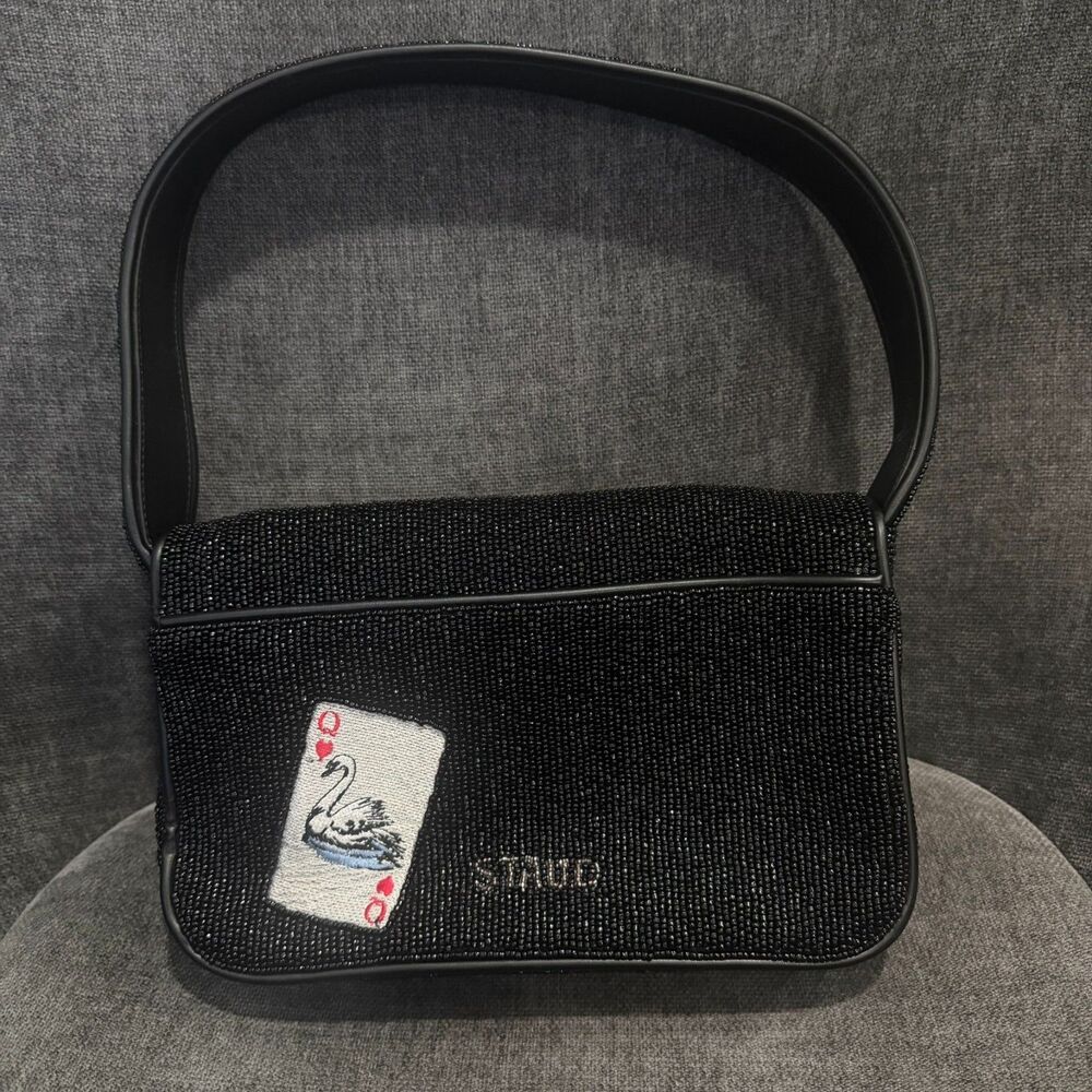 Staud Beaded Tommy Bag House of Cards NEW - Picture 12 of 16